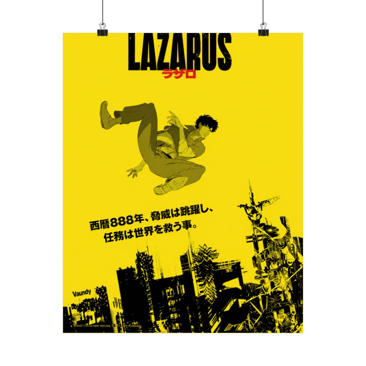 2025Lazarus Anime Poster Prints Voor Slaapkamer Woonkamer Home Decor Japanse Anime Manga TV Serie Posters Schilderij Wall Art Gift - alternate angle 2, merchandise