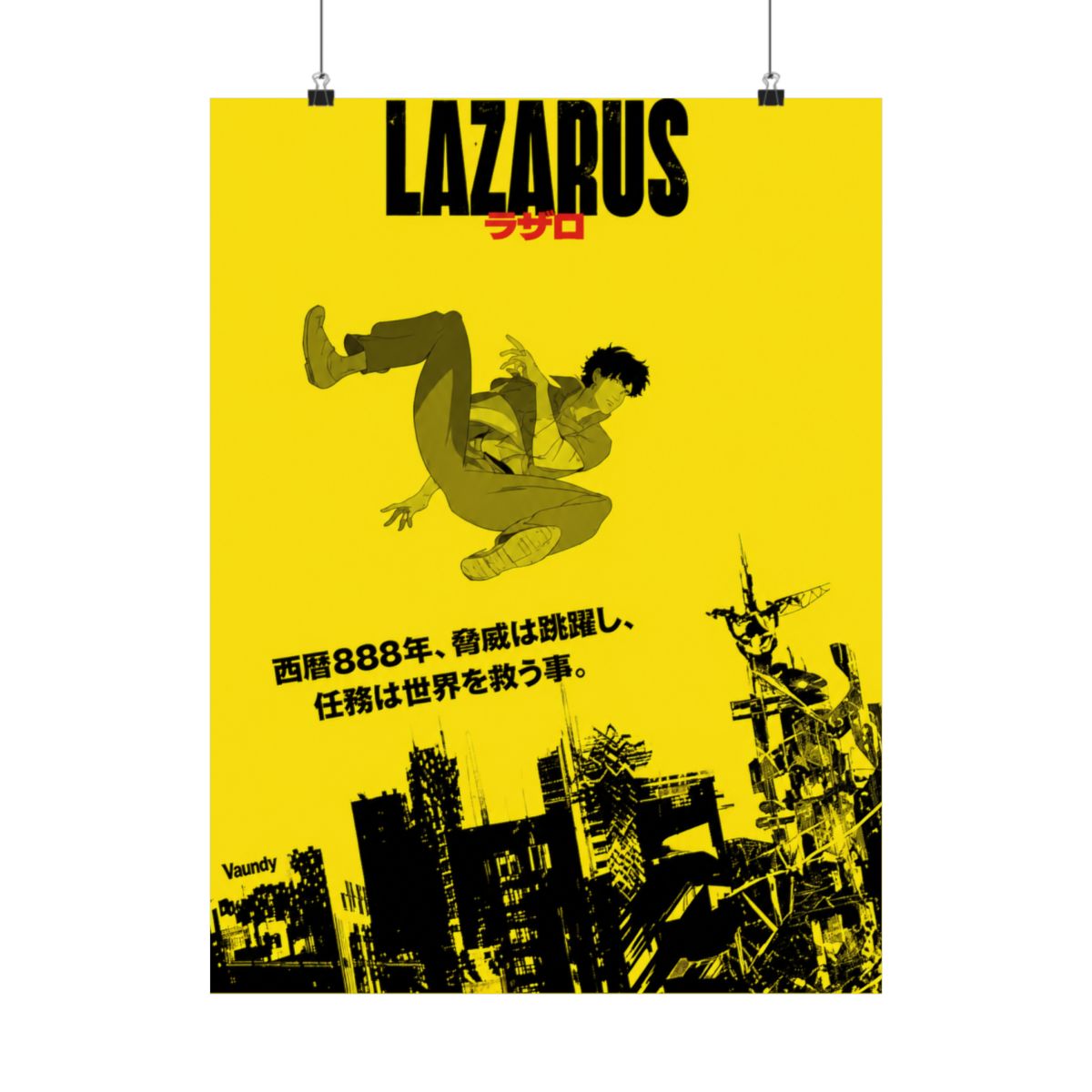 2025Lazarus Anime Poster Prints Voor Slaapkamer Woonkamer Home Decor Japanse Anime Manga TV Serie Posters Schilderij Wall Art Gift - alternate angle 1, merchandise